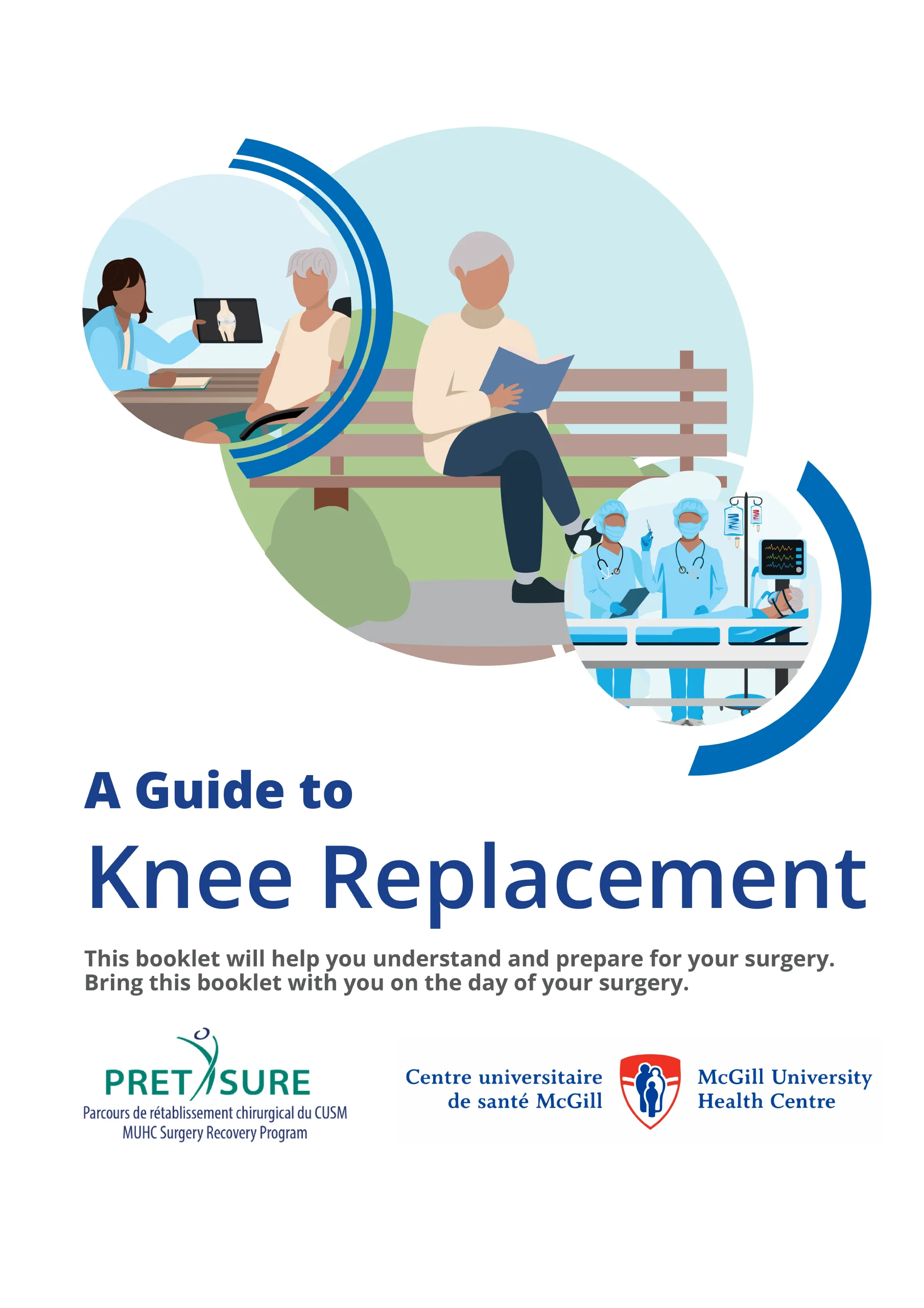 Knee Replacement booklet cover.