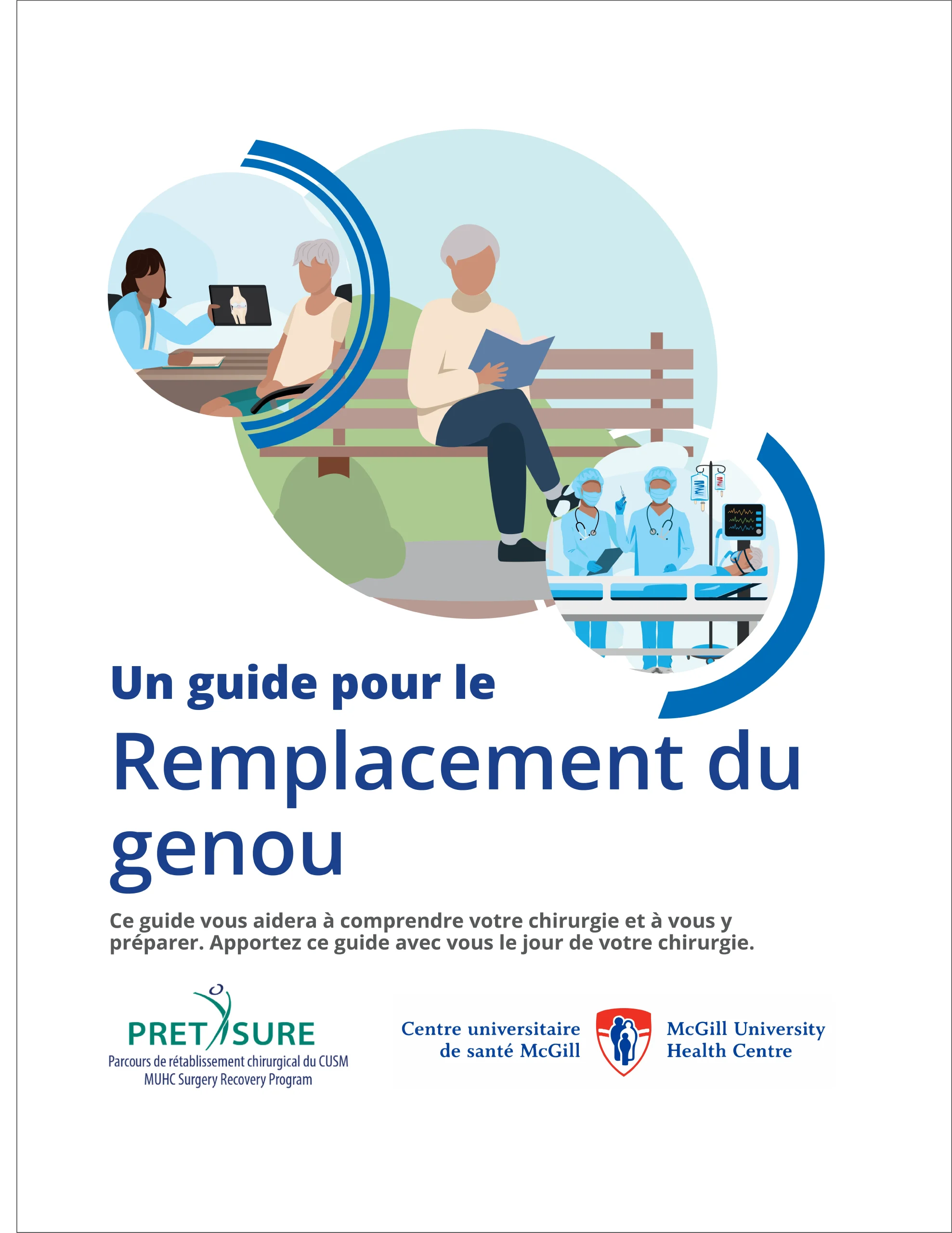 Knee Replacement booklet cover.
