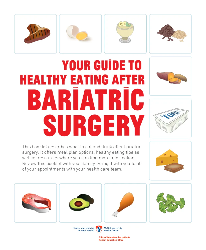 Cover of the e-book with the illustration of various foods around the cover.