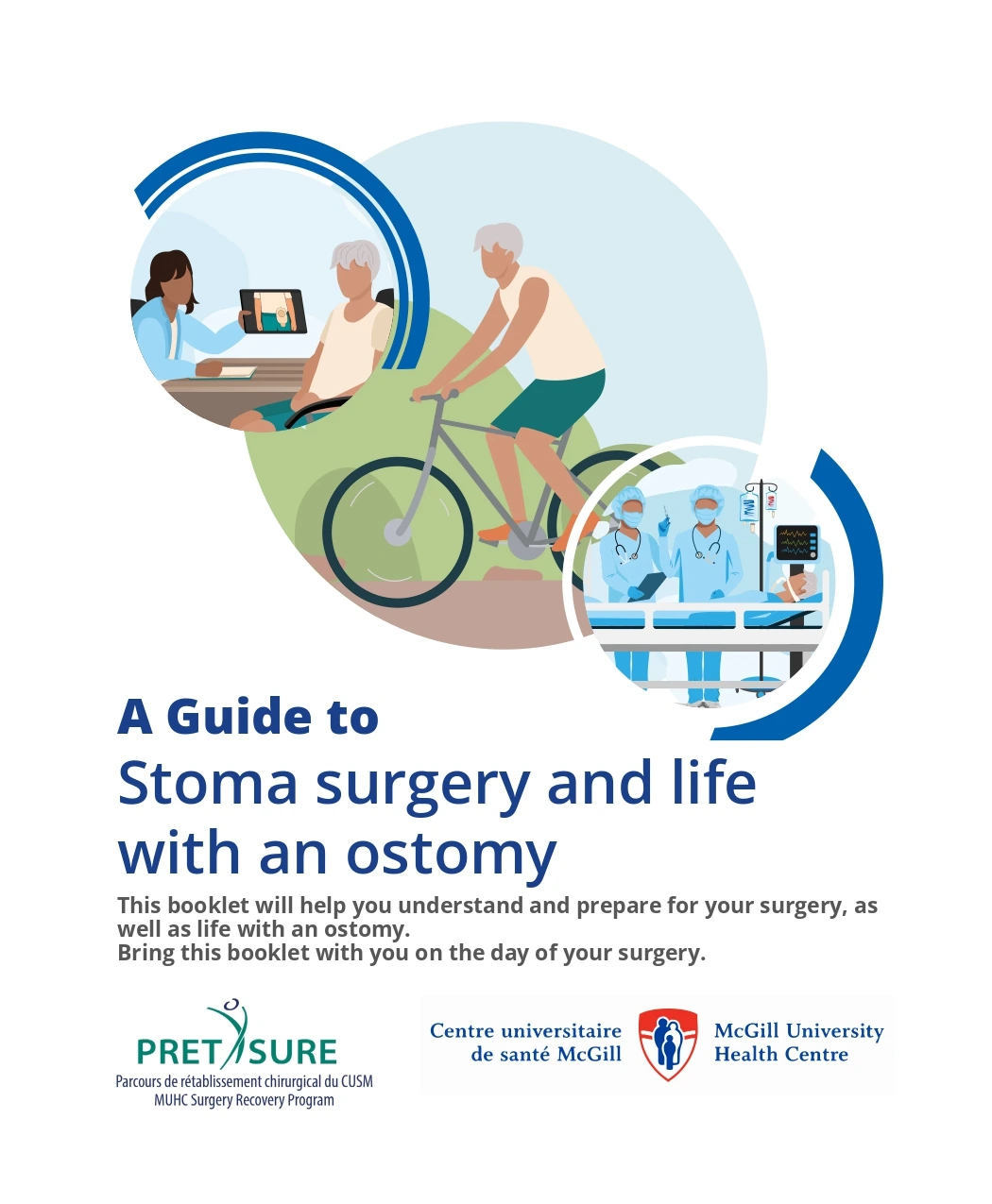 A Guide to Stoma surgery and life with an ostomy booklet cover.