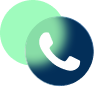 Phone and green circle icon.