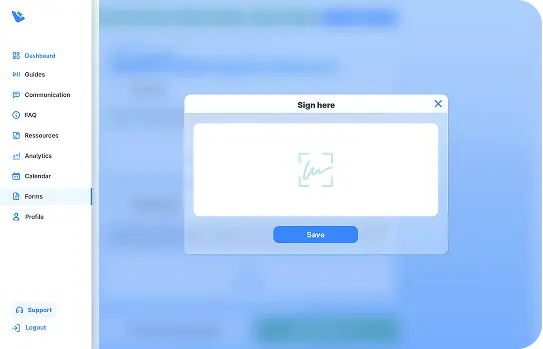 PEEP consent pop-up.