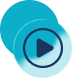 Play and bubble icon.